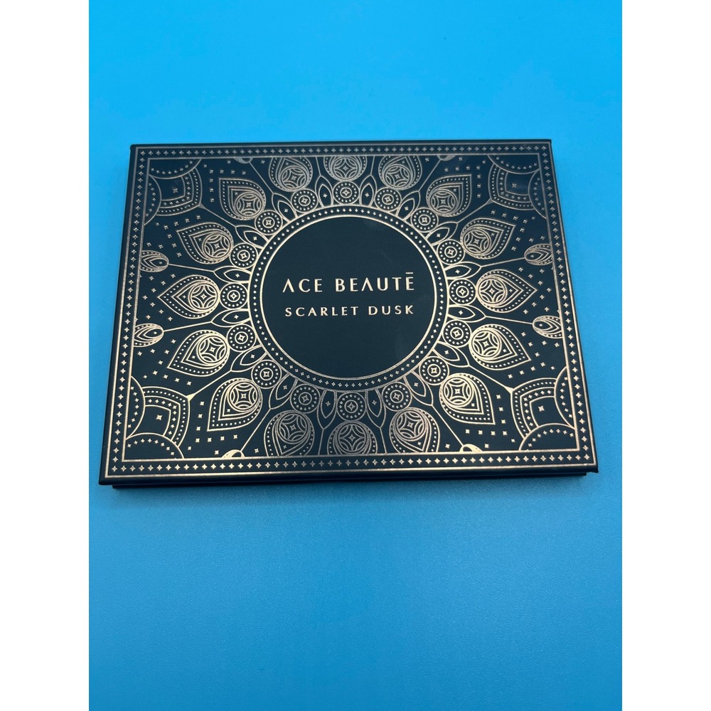 Ace Beaute Scarlet Dusk Eyeshadow Palette 12 Pan Sunset Warm Tones MatteMetallic